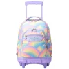 TOTTO - Mochila escolar con ruedas arcoíris Renglones* Material Escolar