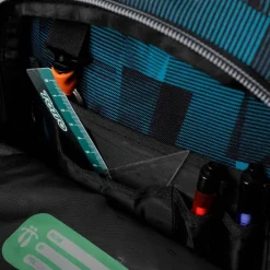 TOTTO - Mochila escolar con ruedas Renglones - Azul