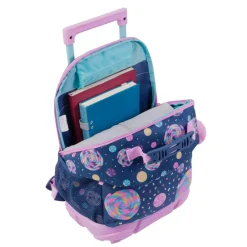 TOTTO - Mochila escolar con ruedas mediana Sweet Candy* Material Escolar