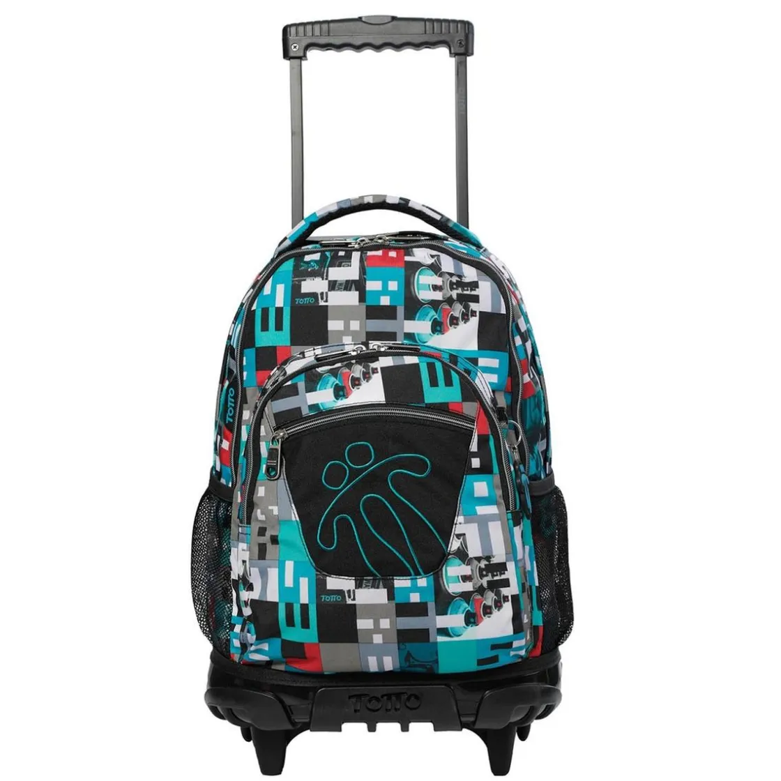 TOTTO - Mochila escolar con ruedas Renglones - Urbano