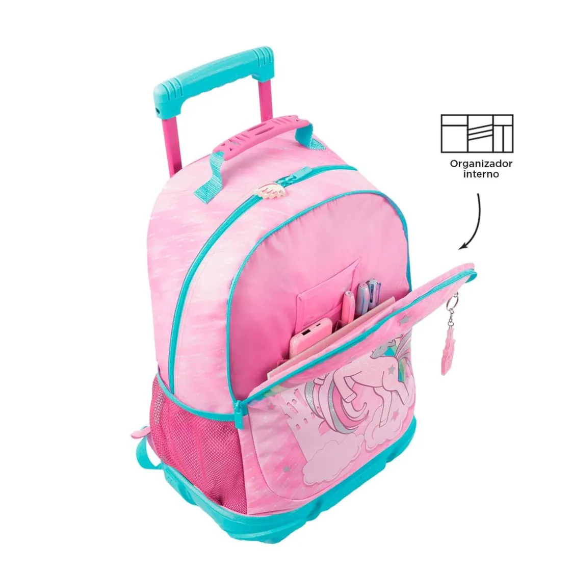 TOTTO - Mochila escolar con ruedas grande Fantasy* Material Escolar