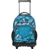 TOTTO - Mochila escolar con ruedas Renglones - Océano