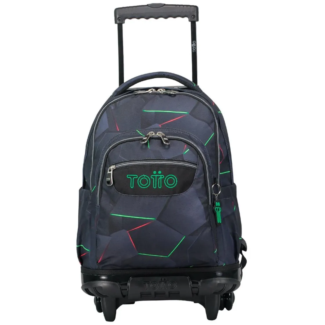 TOTTO - Mochila escolar con ruedas fractal Renglones* Material Escolar