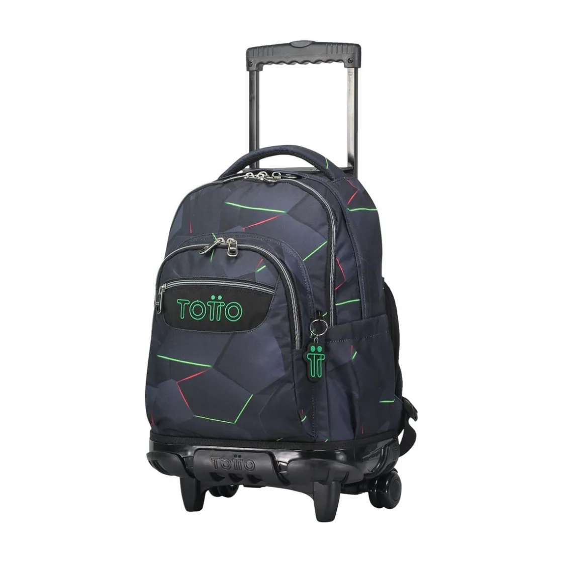 TOTTO - Mochila escolar con ruedas fractal Renglones* Material Escolar