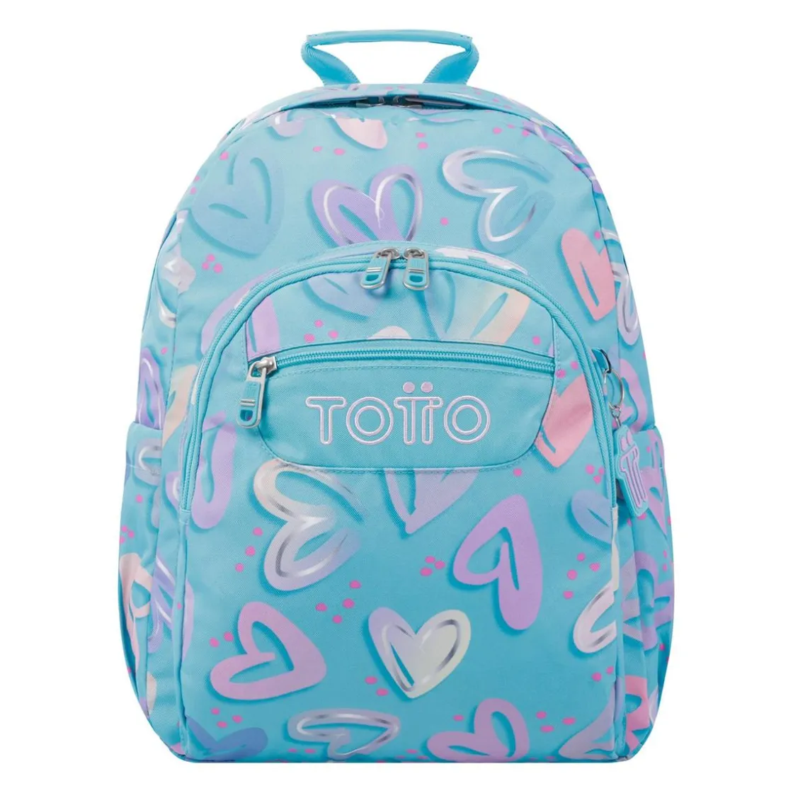 TOTTO - Mochila escolar corazones pintados Acuarela* Material Escolar