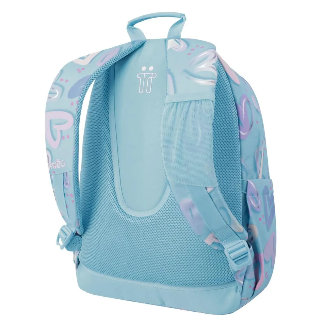 TOTTO - Mochila escolar corazones pintados Acuarela* Material Escolar