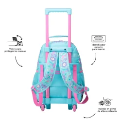 TOTTO - Mochila escolar con ruedas mediana Tropyglam* Material Escolar