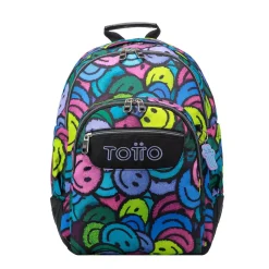 TOTTO - Mochila escolar emojis Crayoles* Material Escolar