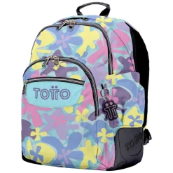 TOTTO - Mochila escolar flores hawaianas Rayol* Material Escolar