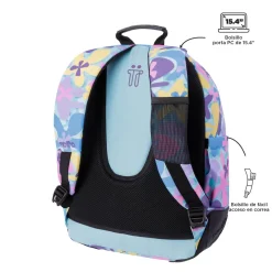 TOTTO - Mochila escolar flores hawaianas Crayoles* Material Escolar