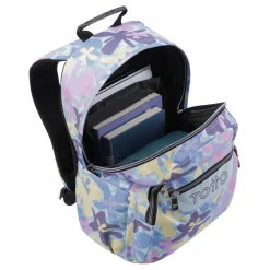 TOTTO - Mochila escolar flores hawaianas Acuarela