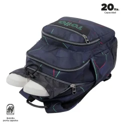 TOTTO - Mochila escolar fractal Crayoles* Material Escolar