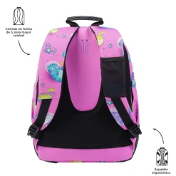 TOTTO - Mochila escolar gatos astronautas Crayoles* Material Escolar