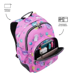 TOTTO - Mochila escolar gatos astronautas Crayoles* Material Escolar