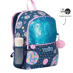 TOTTO - Mochila escolar grande Sweet Candy* Material Escolar