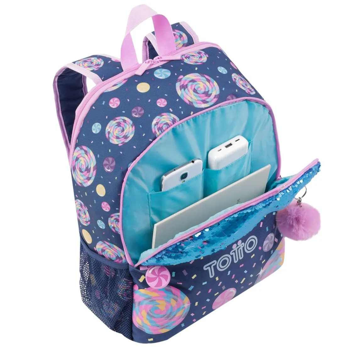 TOTTO - Mochila escolar grande Sweet Candy* Material Escolar