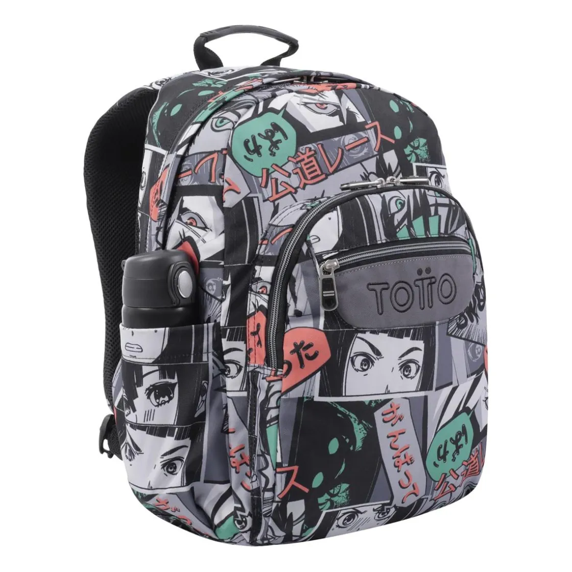 TOTTO - Mochila escolar manga Acuarela