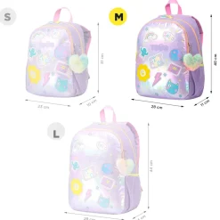TOTTO - Mochila escolar mediana Emojy* Material Escolar