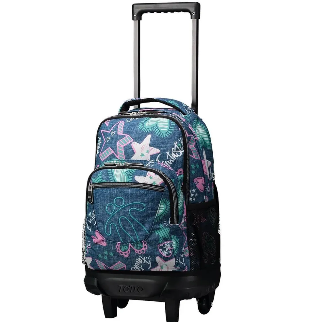 TOTTO - Mochila escolar pequeña con ruedas Resma - Starty