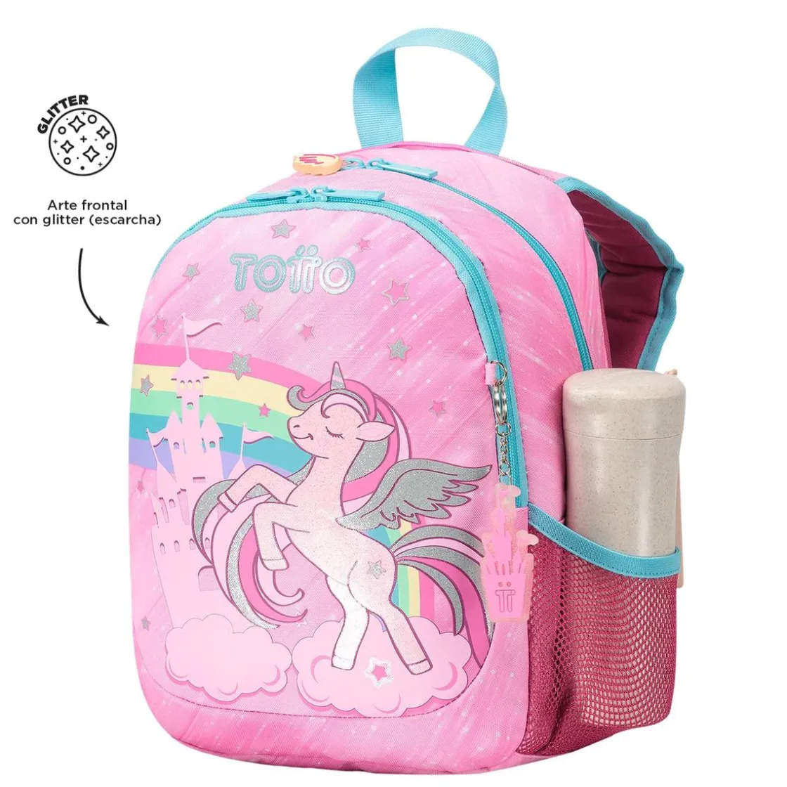 TOTTO - Mochila escolar pequeña Fantasy