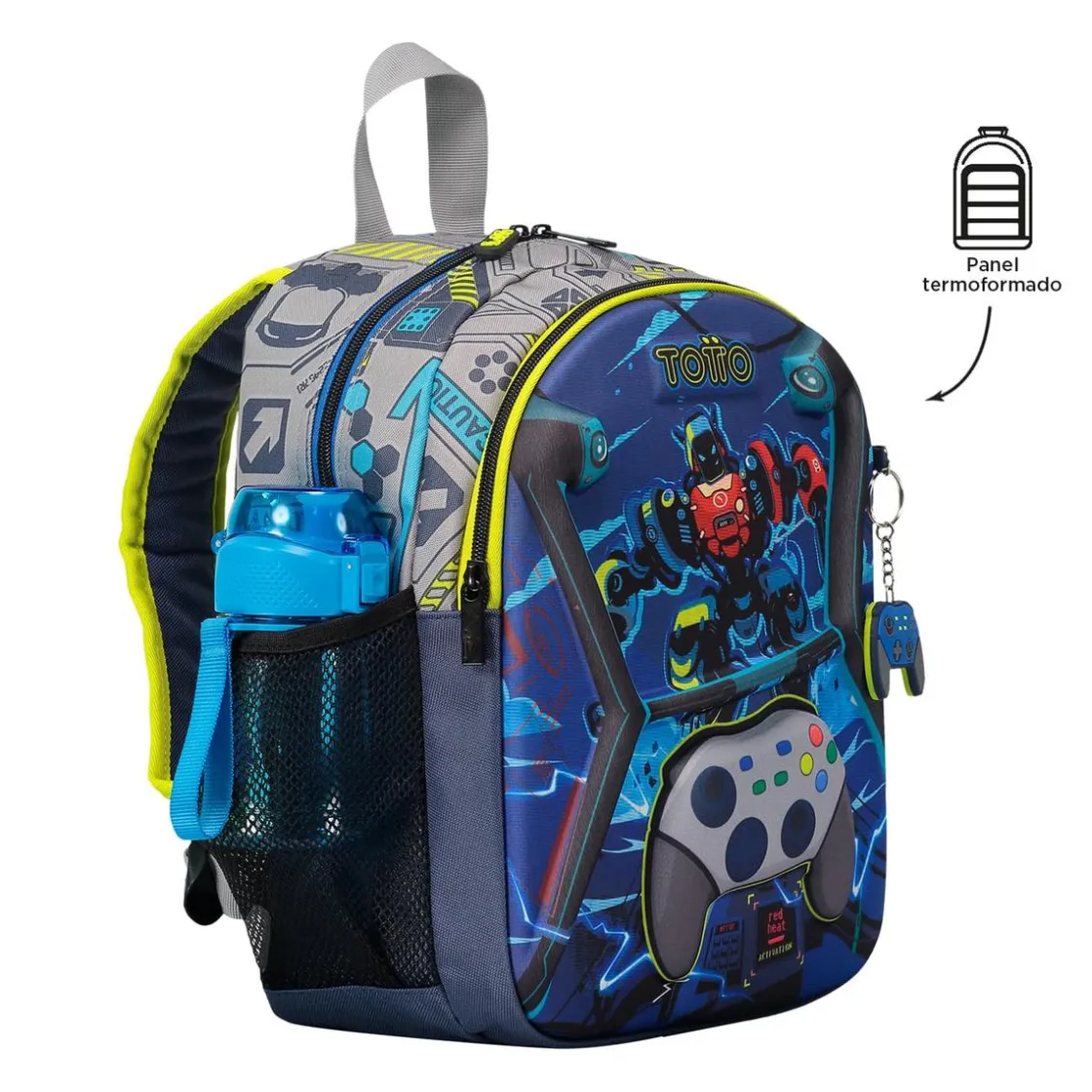 TOTTO - Mochila escolar pequeña Monark