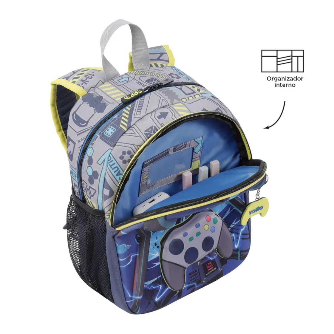 TOTTO - Mochila escolar pequeña Monark