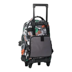 TOTTO - Mochila escolar pequeña ruedas manga Resma* Material Escolar