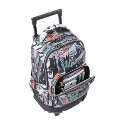 TOTTO - Mochila escolar pequeña ruedas manga Resma* Material Escolar