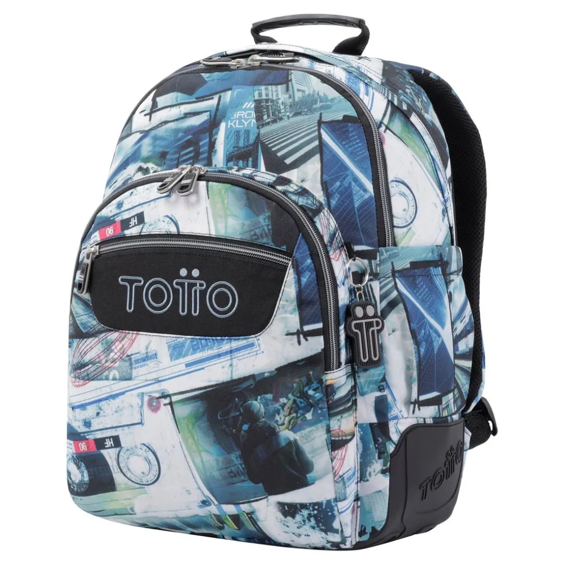 TOTTO - Mochila escolar postales y casetes Rayol