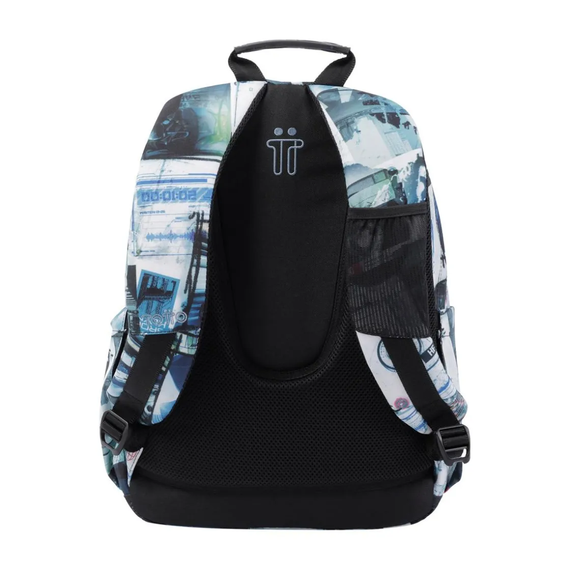 TOTTO - Mochila escolar postales y casetes Acuarela