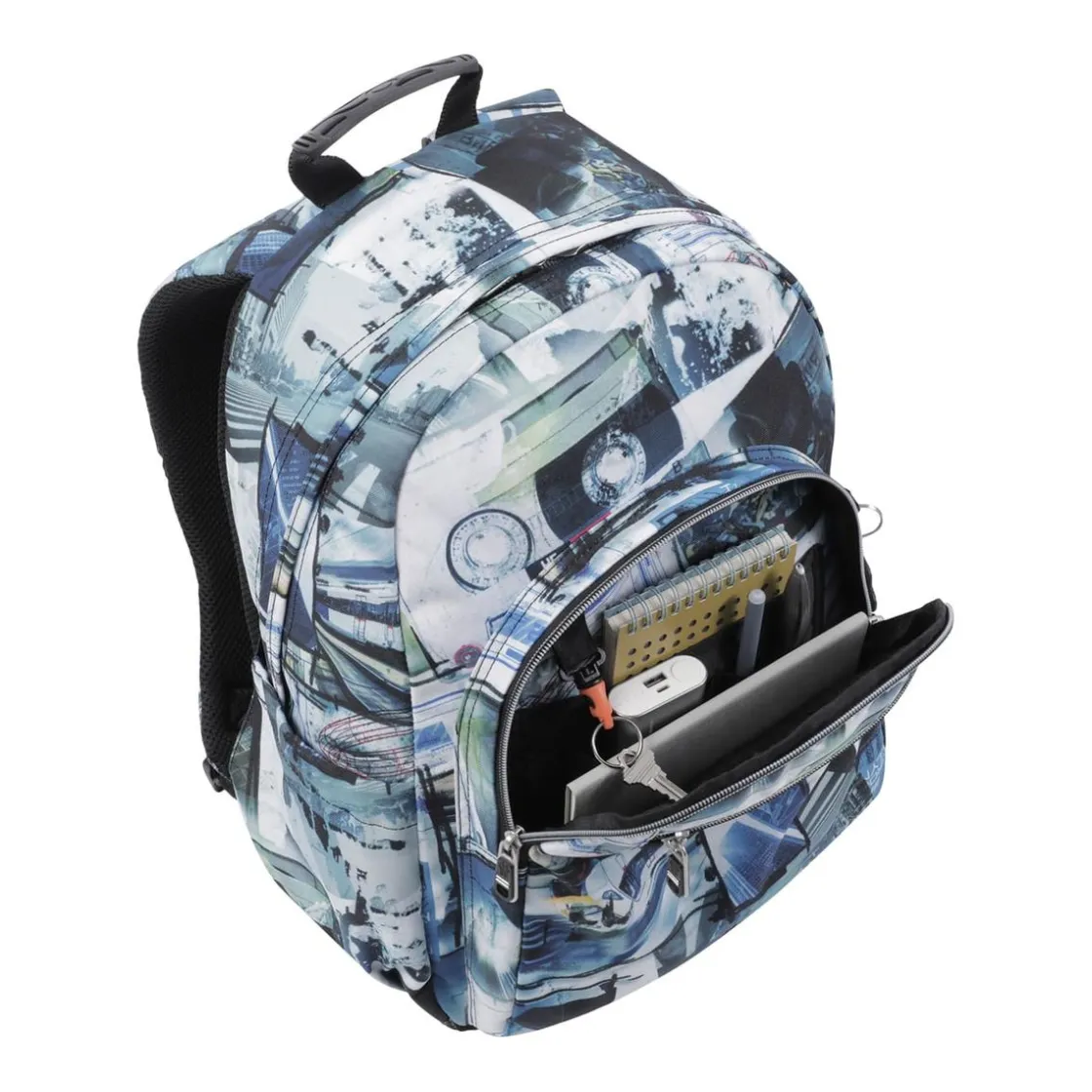 TOTTO - Mochila escolar postales y casetes Acuarela