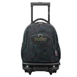 TOTTO - Mochila escolar ruedas desmontable salpicado color Tiza* Material Escolar