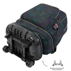 TOTTO - Mochila escolar ruedas desmontable salpicado color Tiza* Material Escolar
