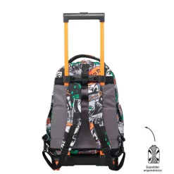 TOTTO - Mochila escolar ruedas desmontable manga Tiza* Material Escolar