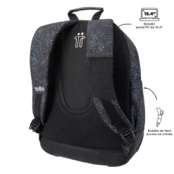 TOTTO - Mochila escolar salpicado color Crayoles* Material Escolar