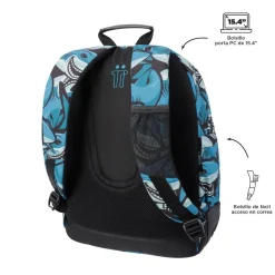 TOTTO - Mochila escolar tiburones Crayoles* Material Escolar