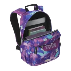 TOTTO - Mochila Gommas Glitter Star Butterfly* Material Escolar