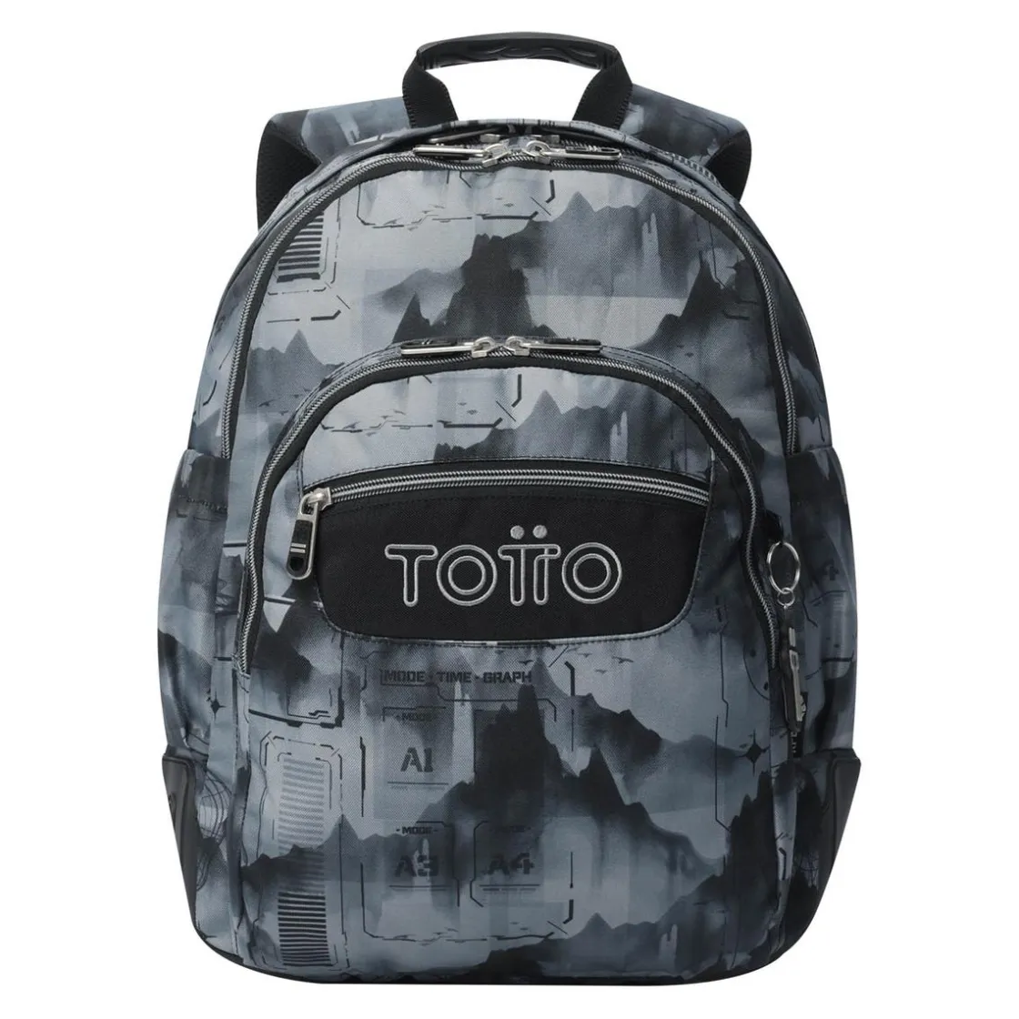 TOTTO - Mochila Rayol Digital Hill* Material Escolar