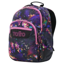 TOTTO - Mochila Rayol Flower Galaxy* Material Escolar
