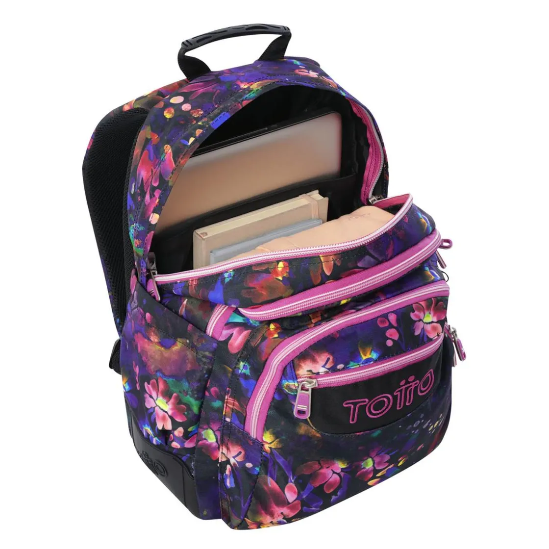 TOTTO - Mochila Rayol Flower Galaxy* Material Escolar