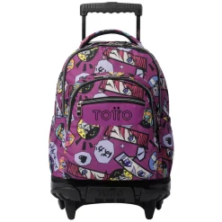 TOTTO - Mochila Renglones con ruedas Kitsune