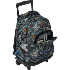 TOTTO - Mochila Renglones con ruedas - Okubo* Material Escolar