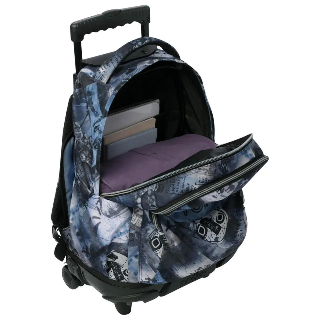 TOTTO - Mochila Renglones con ruedas Film