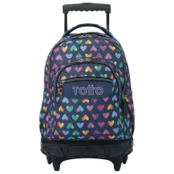TOTTO - Mochila Renglones con ruedas Latty* Material Escolar