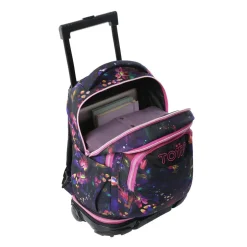 TOTTO - Mochila Tiza con ruedas Flower Galaxy* Material Escolar
