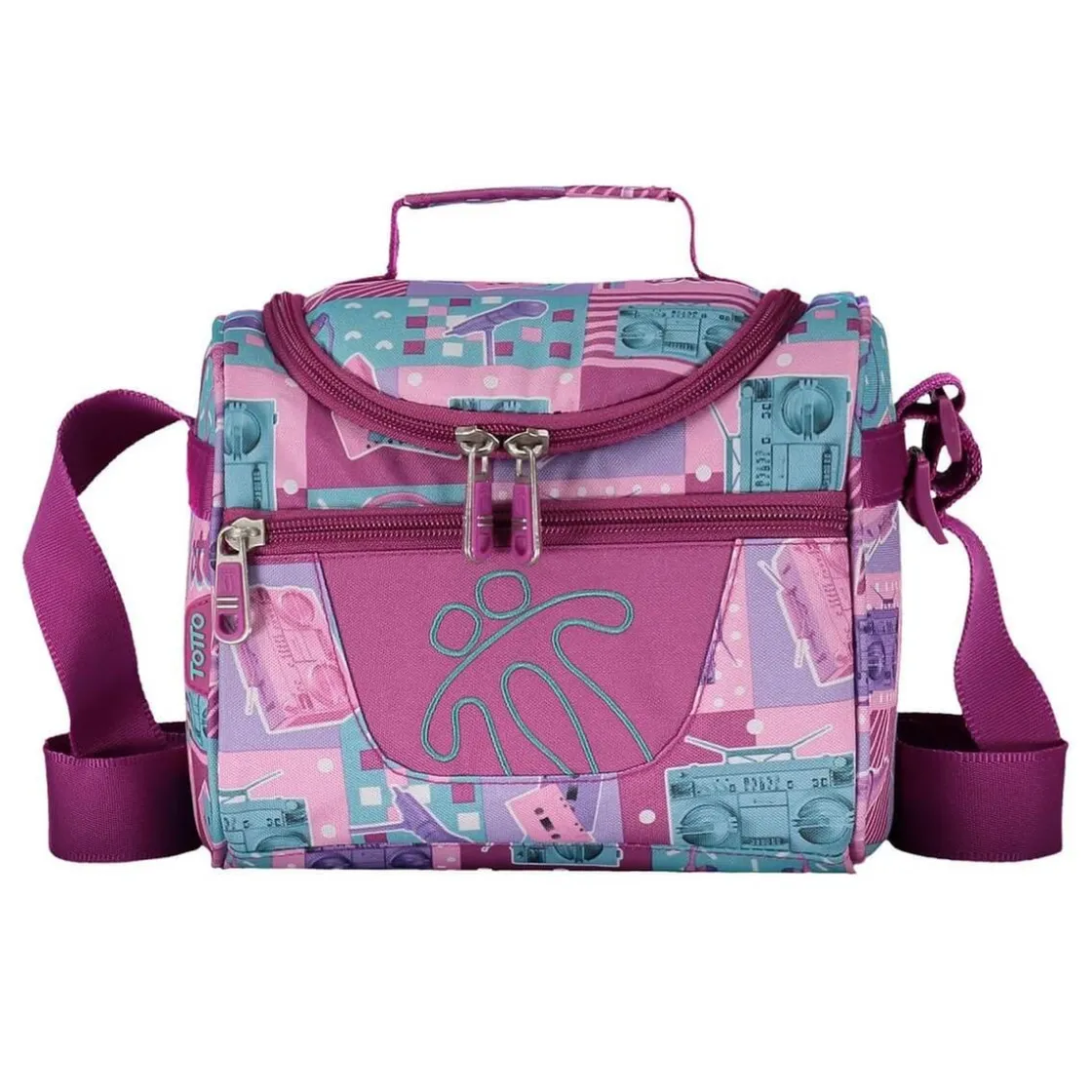 TOTTO - Portameriendas escolar Pizarra - Retro Music* Material Escolar