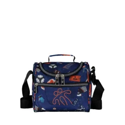 TOTTO - Portameriendas escolar Pizarra multicolor Soccery