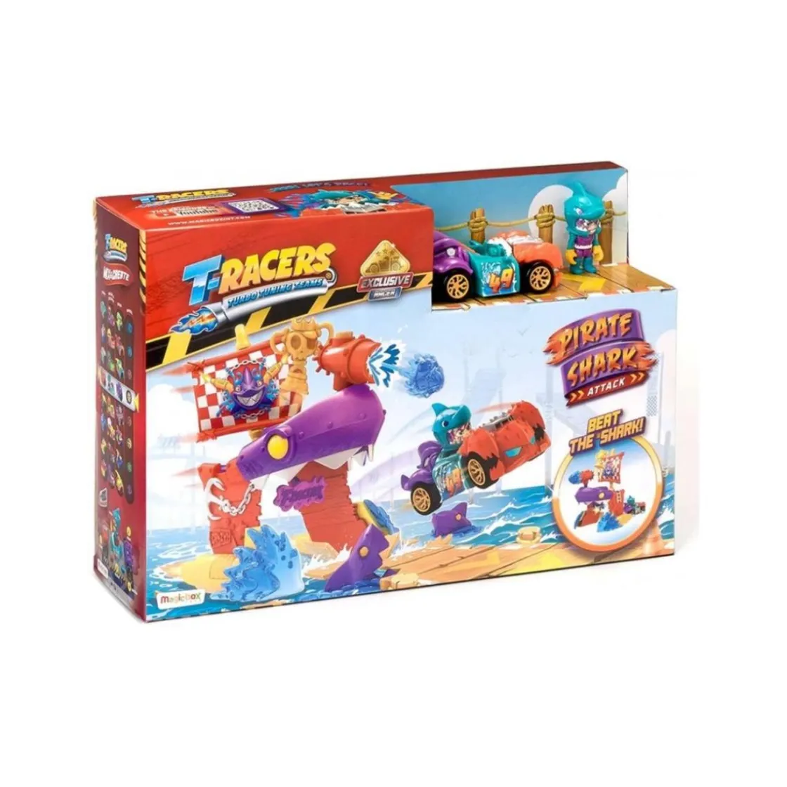 T-RACERS - Pirate Shark* Vehículos Y Circuitos