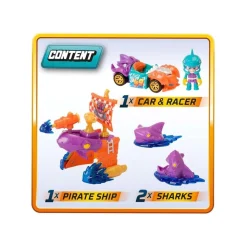 T-RACERS - Pirate Shark* Vehículos Y Circuitos