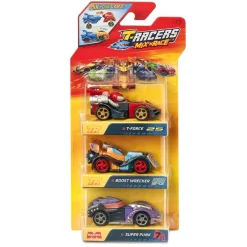 T-RACERS Mix Race Carrera Mixta Pack 3 (Varios modelos) ㅤ* Vehículos Y Circuitos